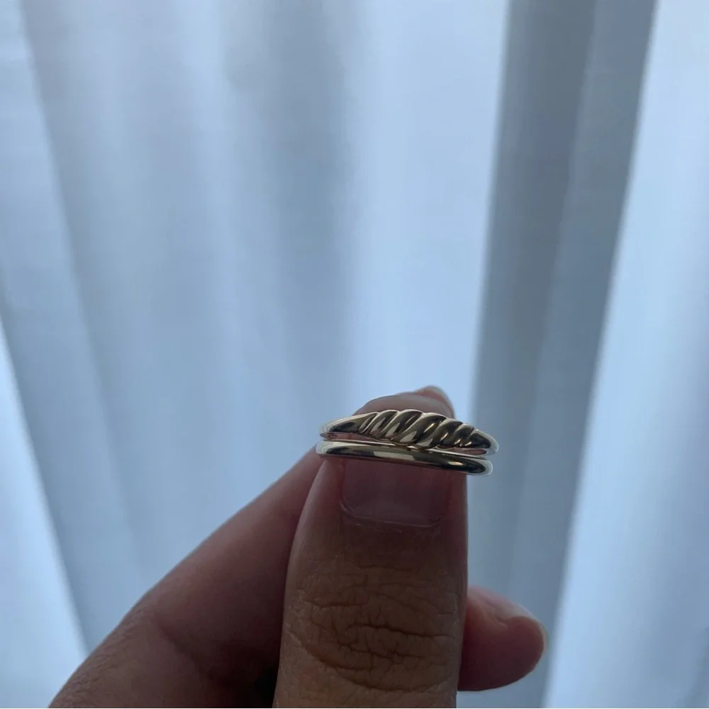 Solid Gold 10k Dainty Rings - Picture 3 of 6